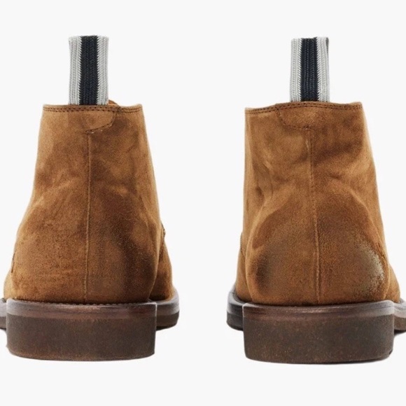 New without box; John Varvatos Men's Brown Suede Chukka Boots - Picture 8 of 10